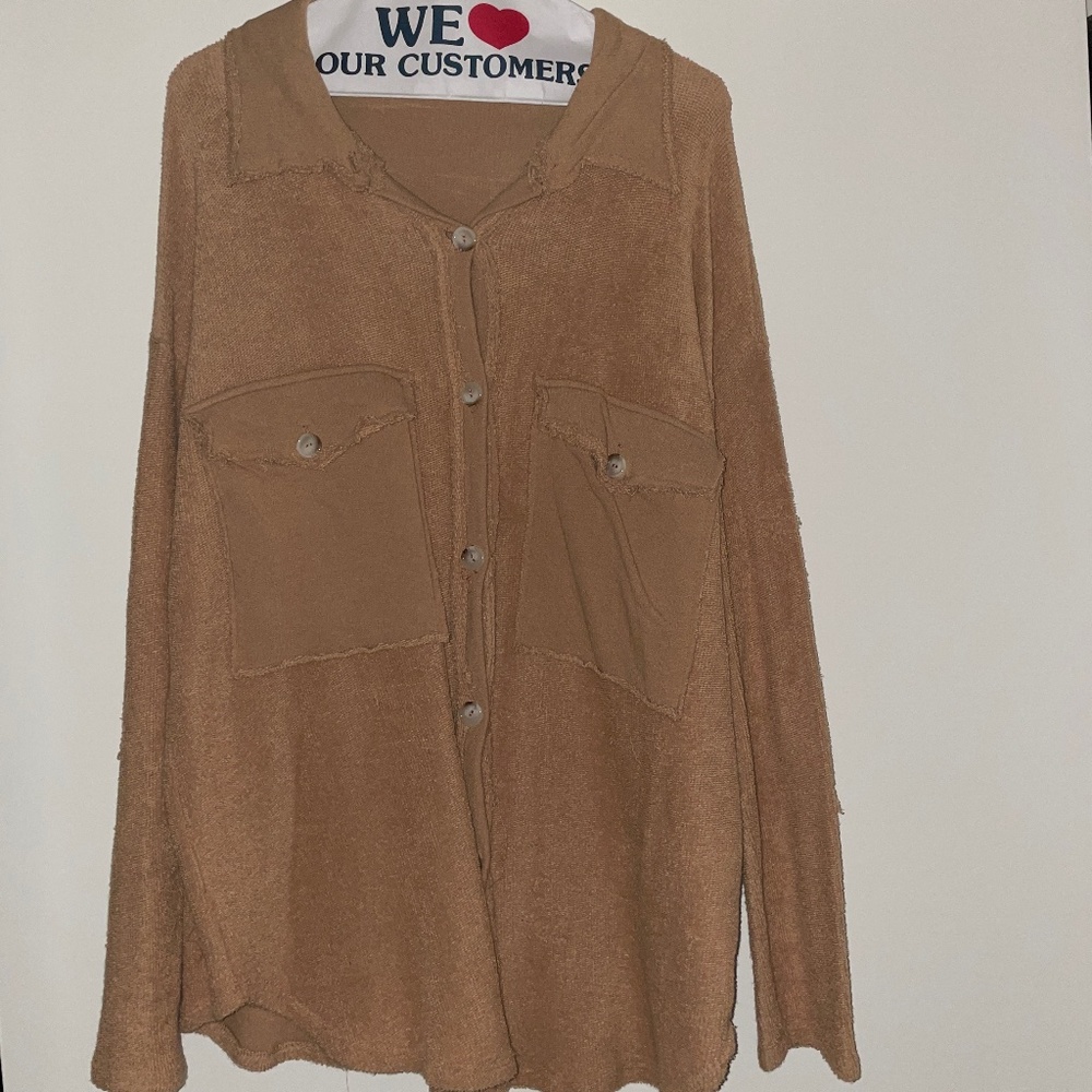 Bucketlist Light Shacket Button-down